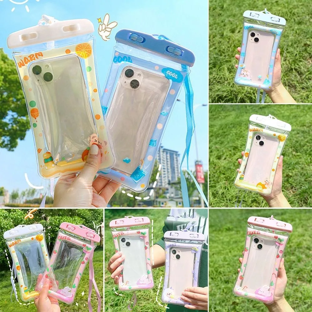 Suitable Cartoon Cellphone Bags Waterproof Drift Case Diving Touch Screen Dry Bag Swimming