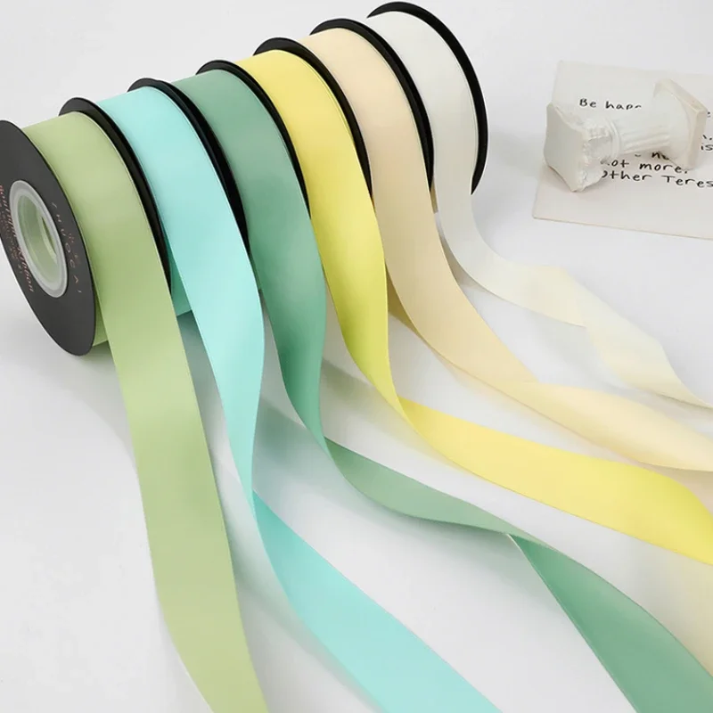 20 ياردة/لفة 25 مللي متر جودة عالية مزدوجة الوجهين الحليب شريط حرير Diy بها بنفسك صنع إكسسوارات الشعر الانحناء الملابس الخياطة اكسسوارات