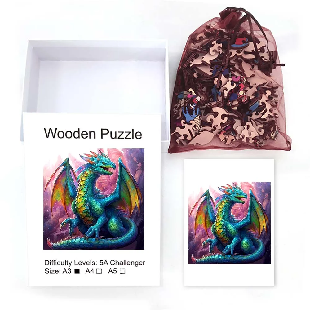 Feilong-rompecabezas de madera 3D personalizado, regalo para adultos y niños, educación, juego de juguetes para niños