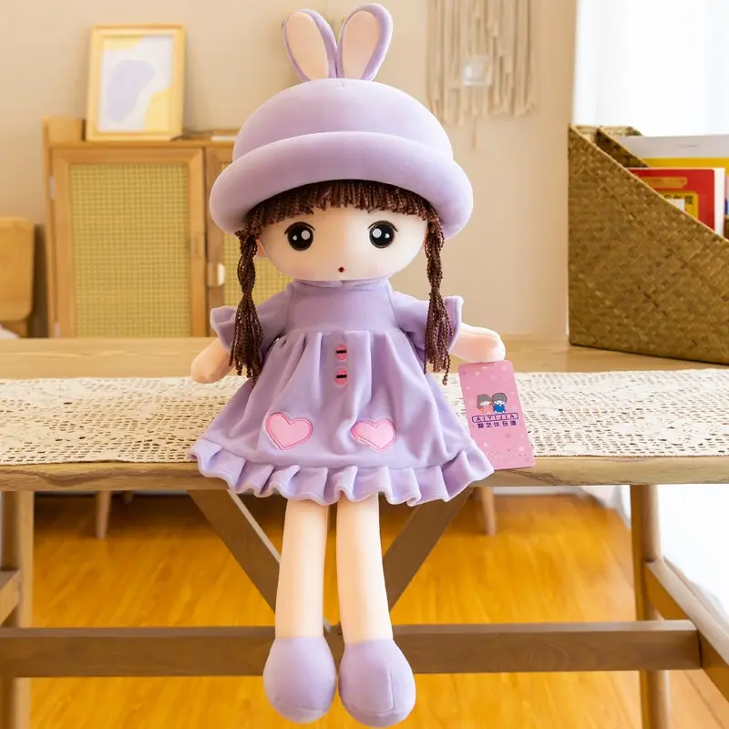 Kawaii Rabbit Fairy Girls Plush Toy Cute Exquisite Plush Home Decor Filled PP Cotton Doll Girls Birthday Or Christmas Gift