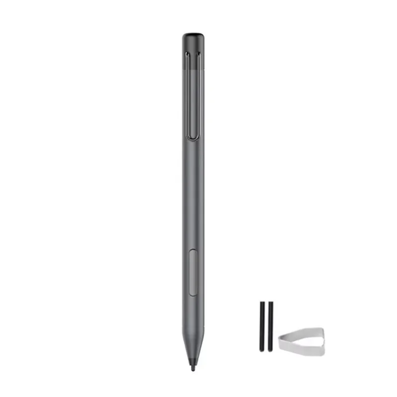 

ABT-Aluminum Stylus Pen 4096 Pressure Palm Rejection Touch Screen Pencil For Microsoft Surface Go Pro7/6/5/4/3 With Tip Black