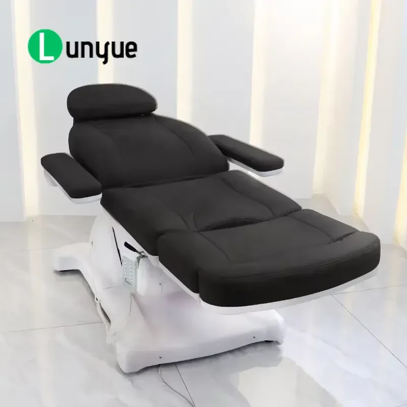 4 Motor Electric Rotary Massage Bed Spa Facial Chair Upgraded Beauty Treatment Table for Home Use Comfortable Durable