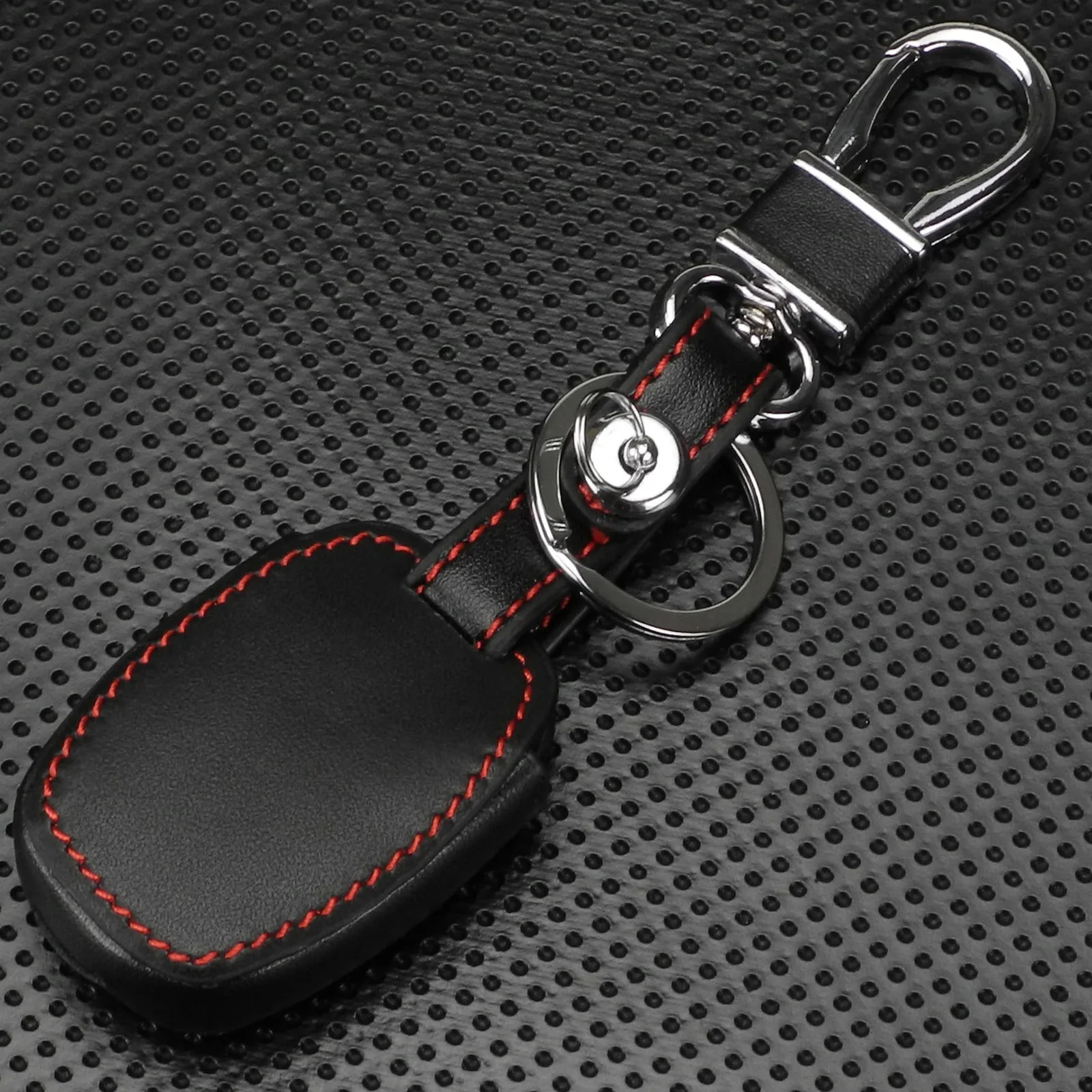 Jingyuqin 3 Buttons Leather Car key Case Cover for 2003 2008 2009 Accord Honda Cr-V Civic Car Accessories