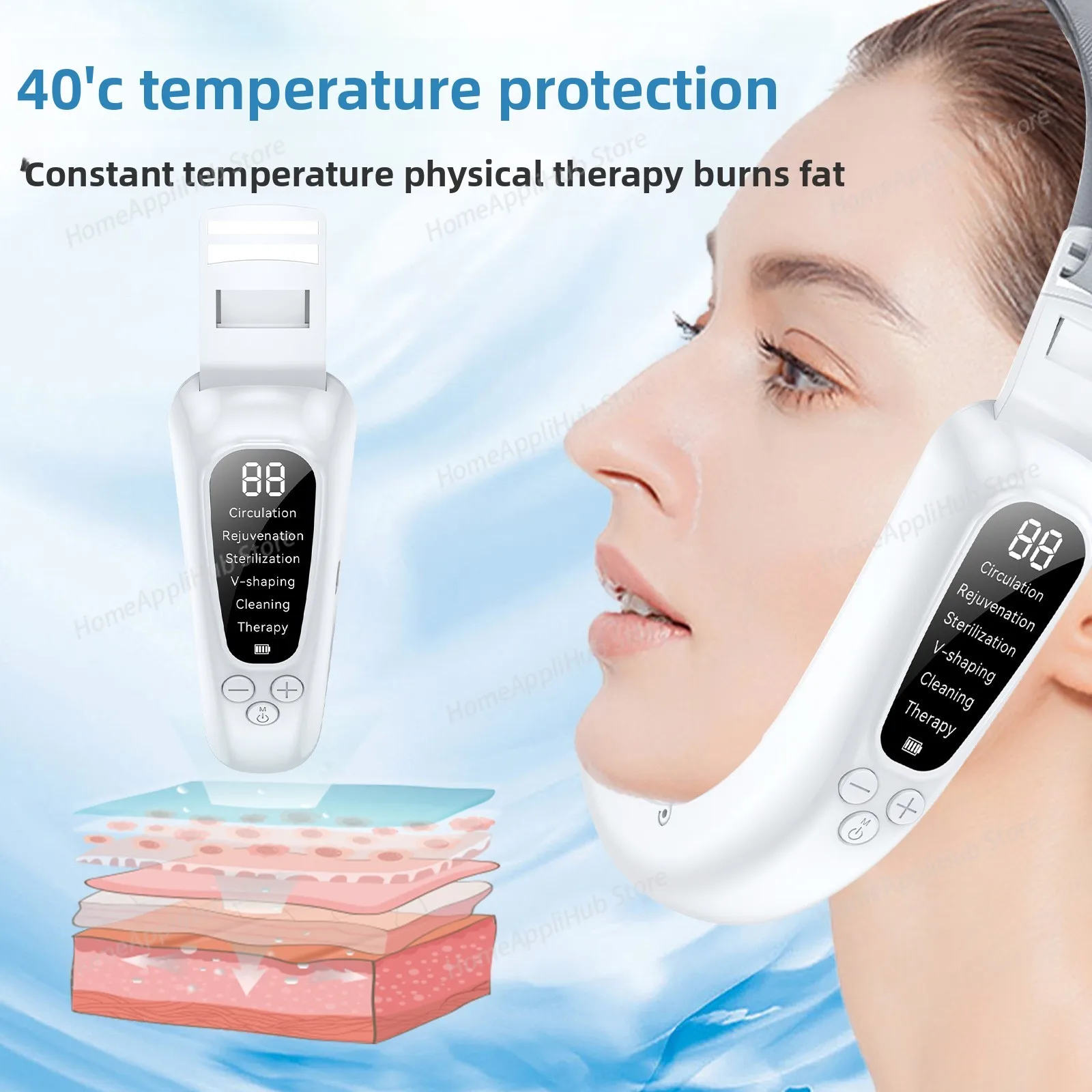 

Устройство для похудения лица: лифтинг и укрепление лица, микротоковый массажер для коррекции лица, лифтинг лица, вибрационный массажер для лица