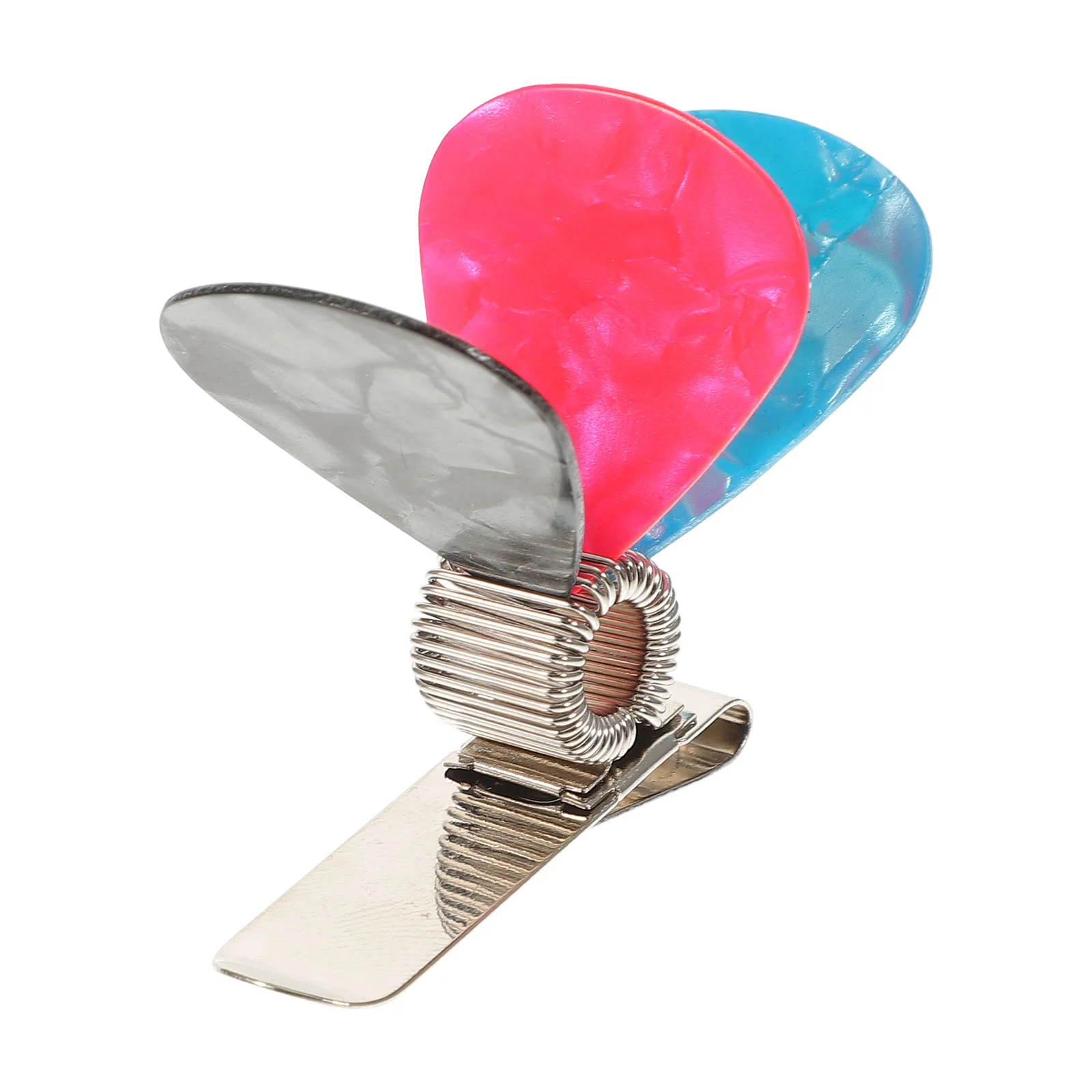 

3pcs R613 Universal Guitar Picks Holder Clip Metal Acoustic Guitar Pick Clip withGuitarra Picks(Guitar Picks Random Color)