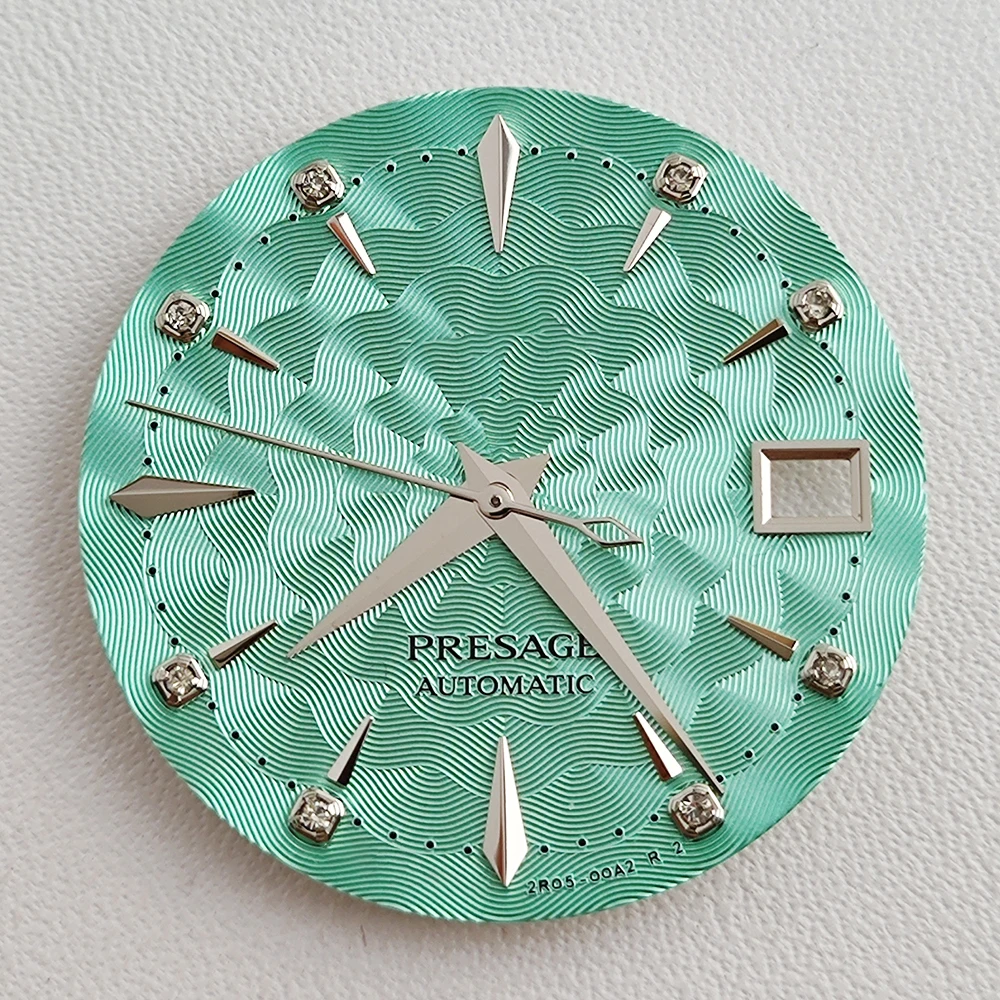 29mm NH35 Zifferblatt mit PRESAGE S Logo, Cocktail-Zifferblatt mit Bohrung für NH35 NH36 Automatikwerke, WatchMods Maßgefertigte Uhr – Detail 7