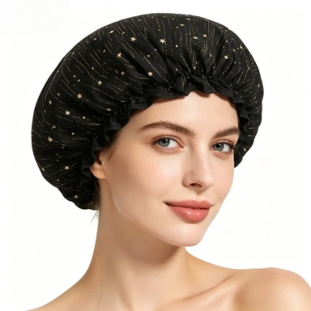 Shower Caps Waterproof Donuts for Hair Bathing Cap for Women Swimming Cap Shower Shower Suit Bonnet Douche