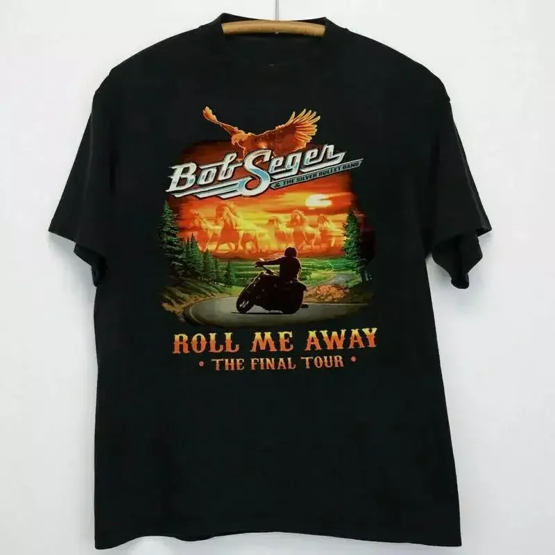Sale Bob Seger Roll Me Away The Final Tour T Shirt