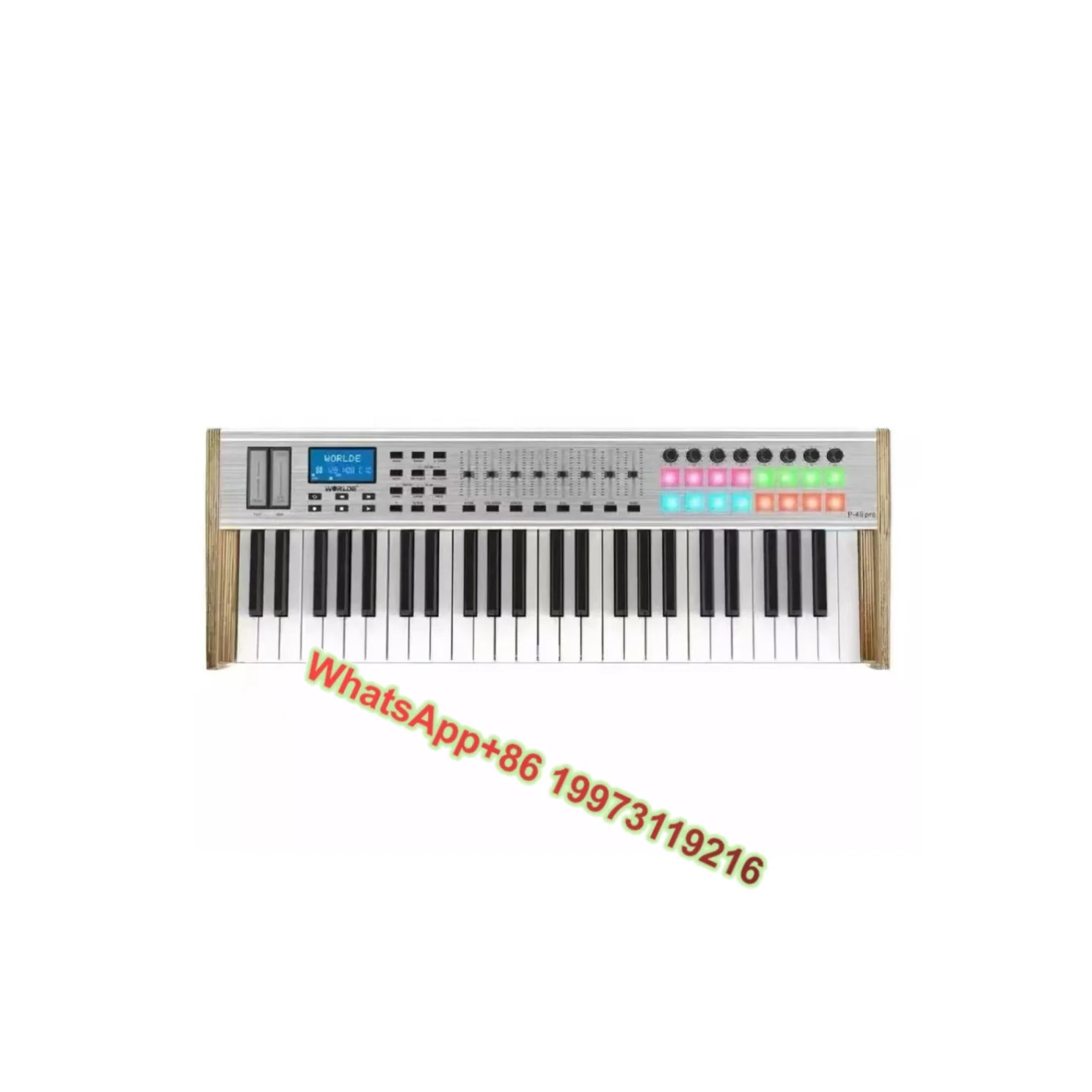 

Worlde P-49 Pro 49key Midi Keyboard Controller 49 Keys Digital Music Audio Studio Piano 49-key for Musical Instruments Wholesale