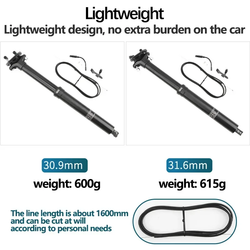 ks exa 900i  Dropper Seatpost Mtb 31.6/30.9mm Dropper Post Mountain Bike Internal Cable Routing Travel 100mm/125mm