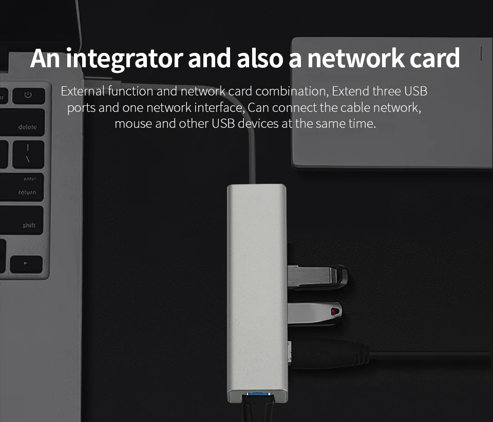 Проводная сетевая карта Comfast 10/100/1000 Мбит/с USB3.0 USB-RJ45 Type C-RJ45 LAN Ethernet-адаптер для ноутбука MacOS linux MacBook