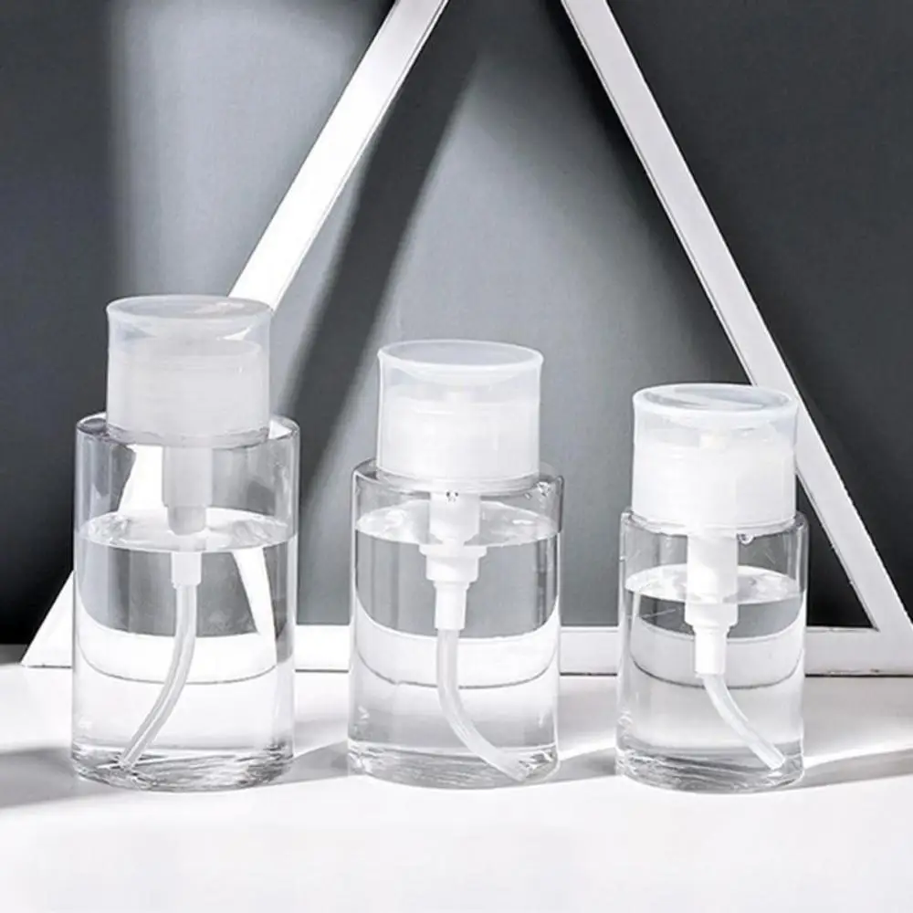 Ferramenta recarregável imprensa bombeamento dispensador vazio bomba dispensador garrafa removedor de maquiagem garrafa removedor de esmalte recipiente