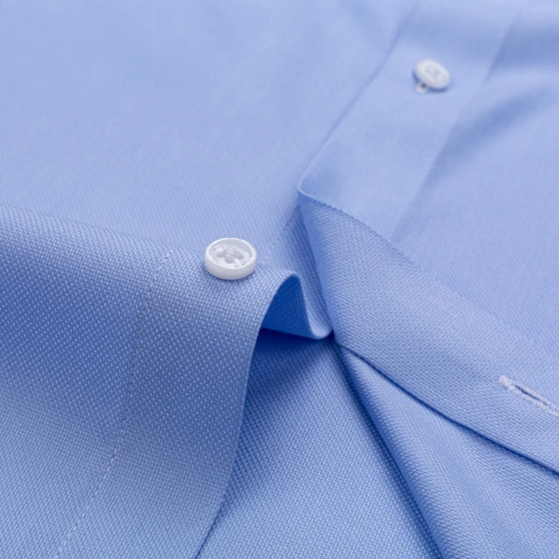 Sem vestígios camisas masculinas de manga longa 8xl fibra de bambu camisas masculinas de manga longa camisa casual trabalho azul camisa branca anti-rugas