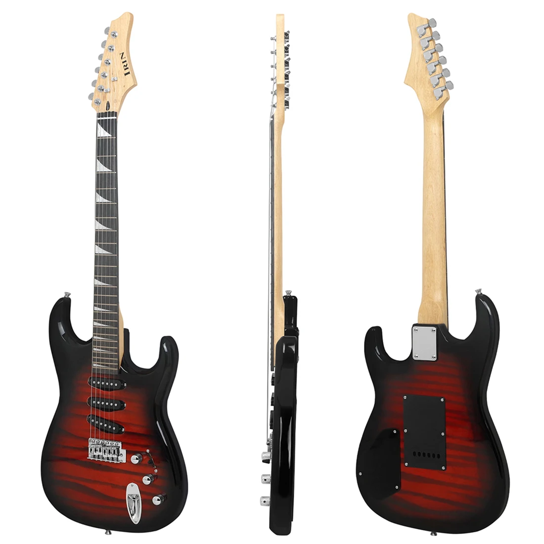 IRIN ST-820 Electric Guitar 6 String 39 Inch 24 Frets Basswood / Maple Body Electric Guitar Guitarra with Guitar Parts