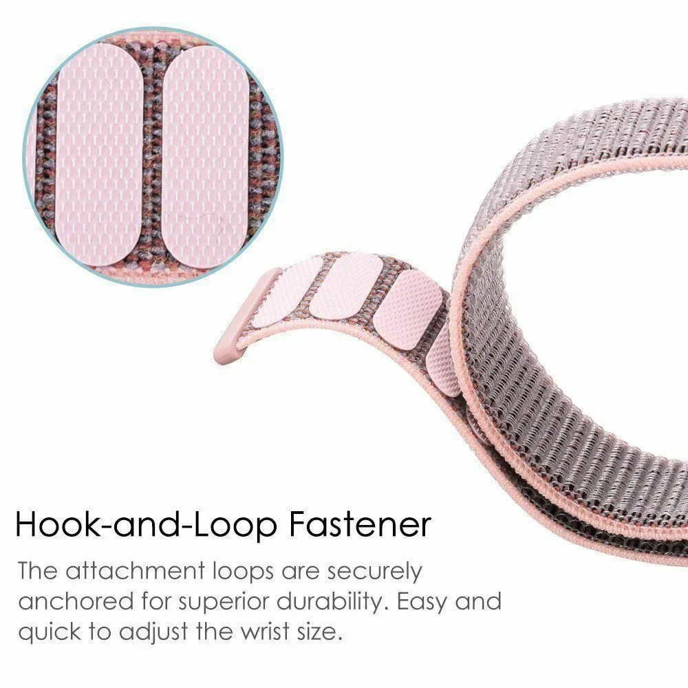 20mm 22mm Nylon Loop Strap for Samsung Galaxy Watch 7/6/5/4 Replaceable Bracelet for Amazfit GTR/Gear S3/Huawei Watch GT4/GT5Pro