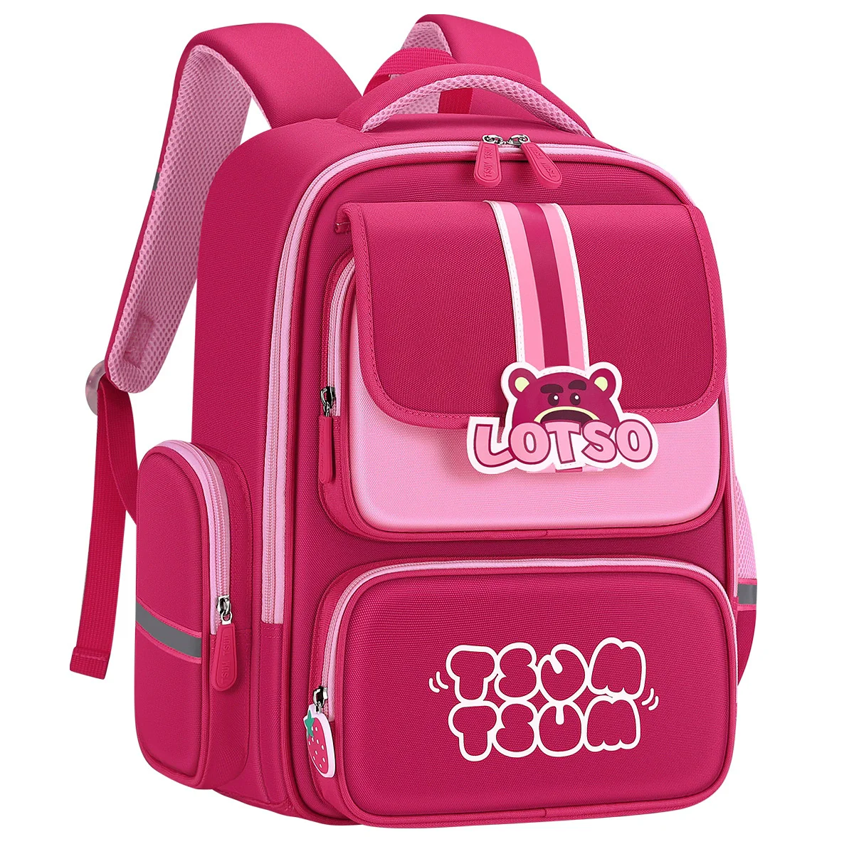 Disney Girl Orthopedic School Bag Grade 1-3 Lotso Primary Student Shoulder Backpack Large Capacity Water Proof Light Mochilas