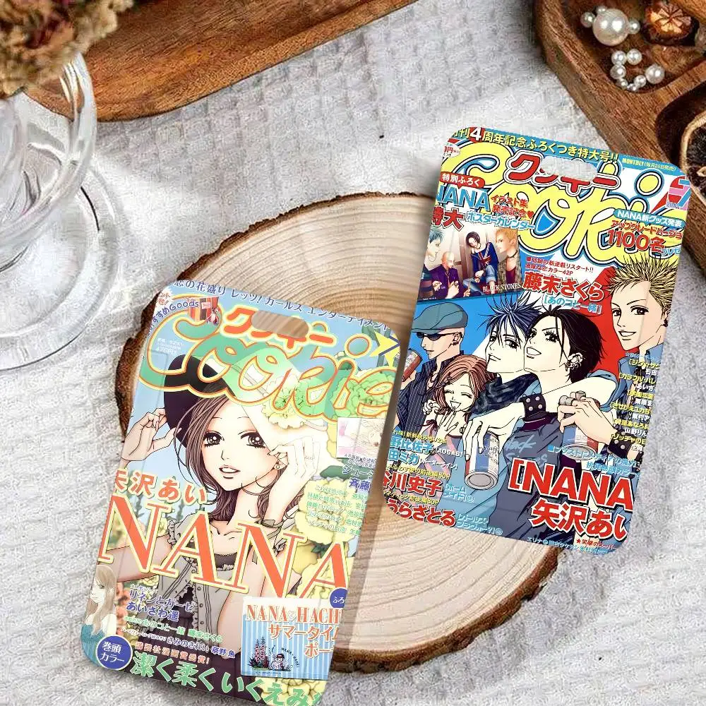 Porta Tarjetas de Identificación con Diseño del Anime Clásico Japonés NANA, Porta Credenciales con Cordón, Correa para el Cuello para Negocios, Exposiciones, Escuela