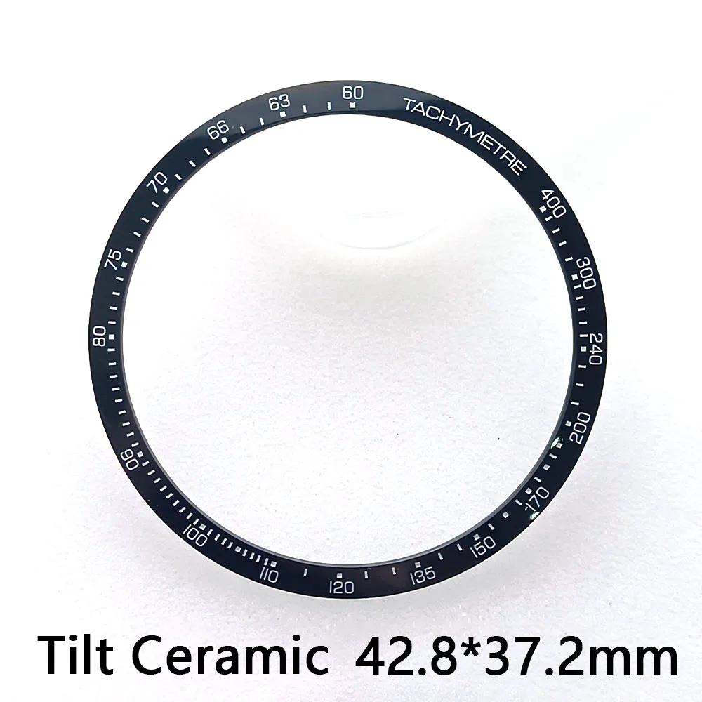 Tag 39mm * 33.2mm/42.8mm * 37.2mm flat/inclined non luminous ceramic bezel insert replacement watch accessory ceramic bezel