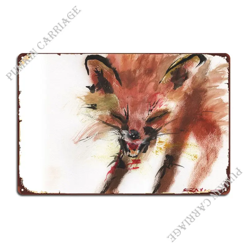 N303 Renard Roux Metal Sign Cinema Wall Decor Wall Decor Mural Tin Sign Poster