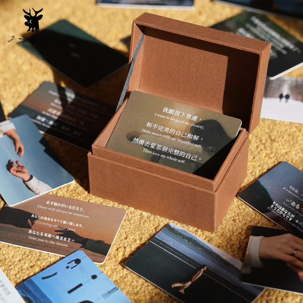 2026-chinese-traditional-character-quote-cards-psychological-healing-tabletop-game-card-leisure-beginner-friendly-single-player