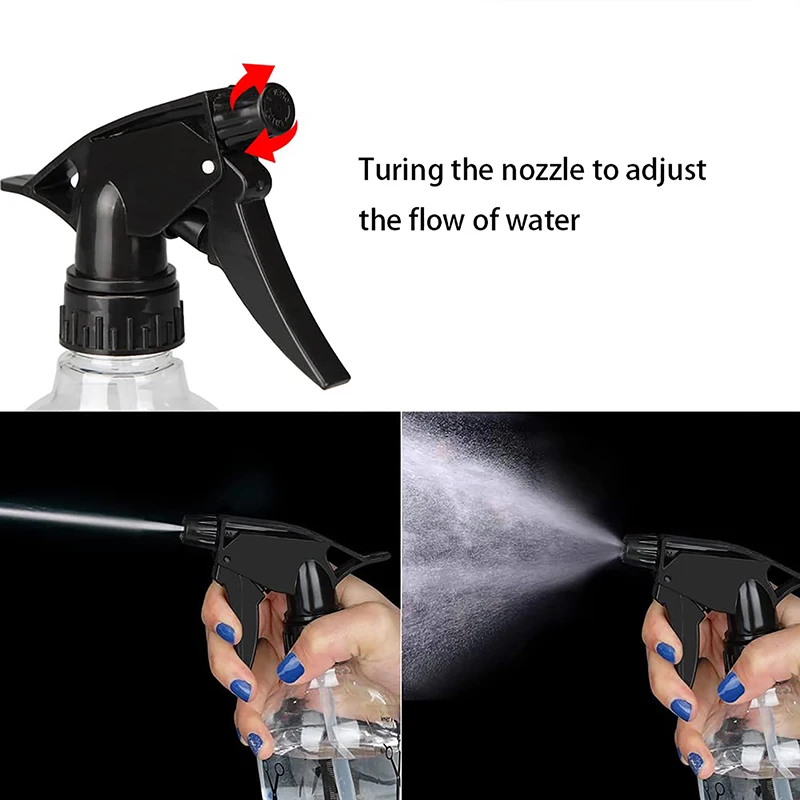 250 مللي/500 مللي أداة تصفيف الشعر فارغة دائم إعادة الملء قابل للتعديل ضباب تصفيف الشعر صالون لتقوم بها بنفسك الحلاق زجاجات رذاذ الماء البلاستيكية #4