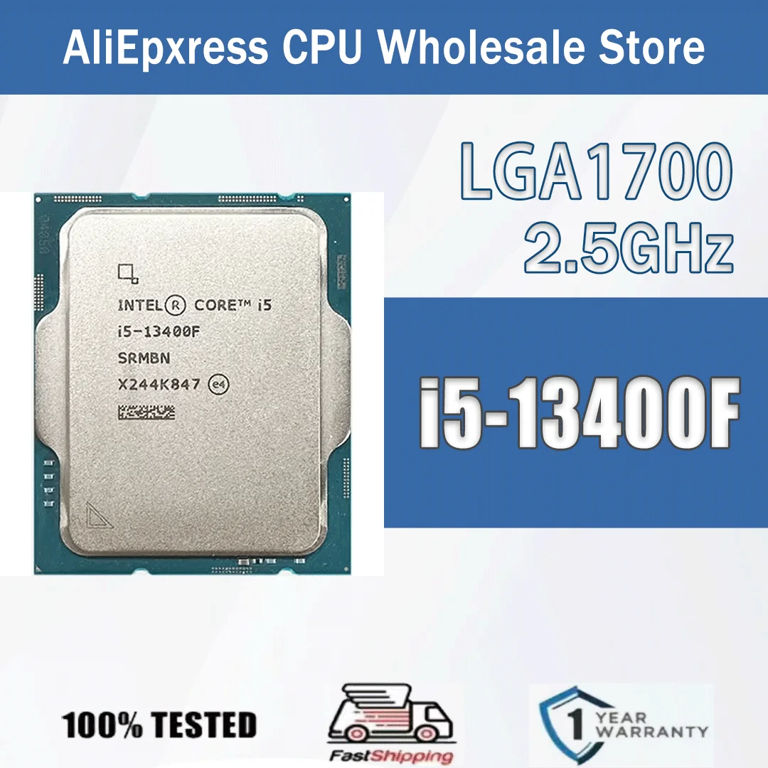Intel Core i5-13400F 10 Core 16 Thread 2.5GHz 65W 20MB Cache 10nm