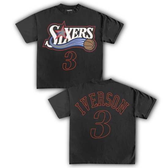 

Футболка Allen Iverson Джерси " Филадельфия 76ерс" "Винтажная футболка Heavyweight – Футболки Legends Heavyweight