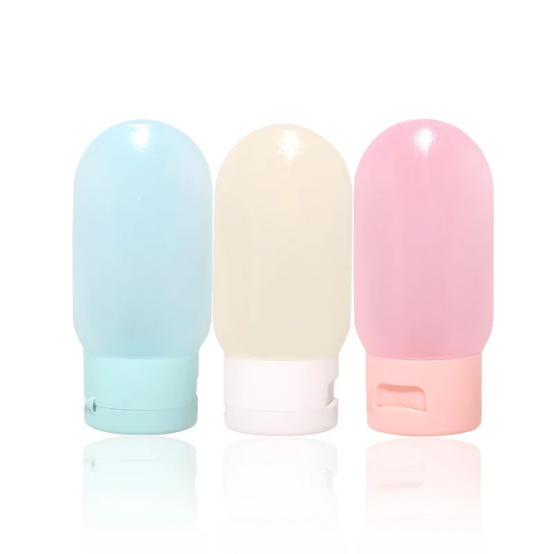 Bouteilles rechargeables en Silicone de 30/60ml, Tube à presser souple, récipient de Lotion, bouteille vide, Kit d'outils de shampoing de voyage Portable