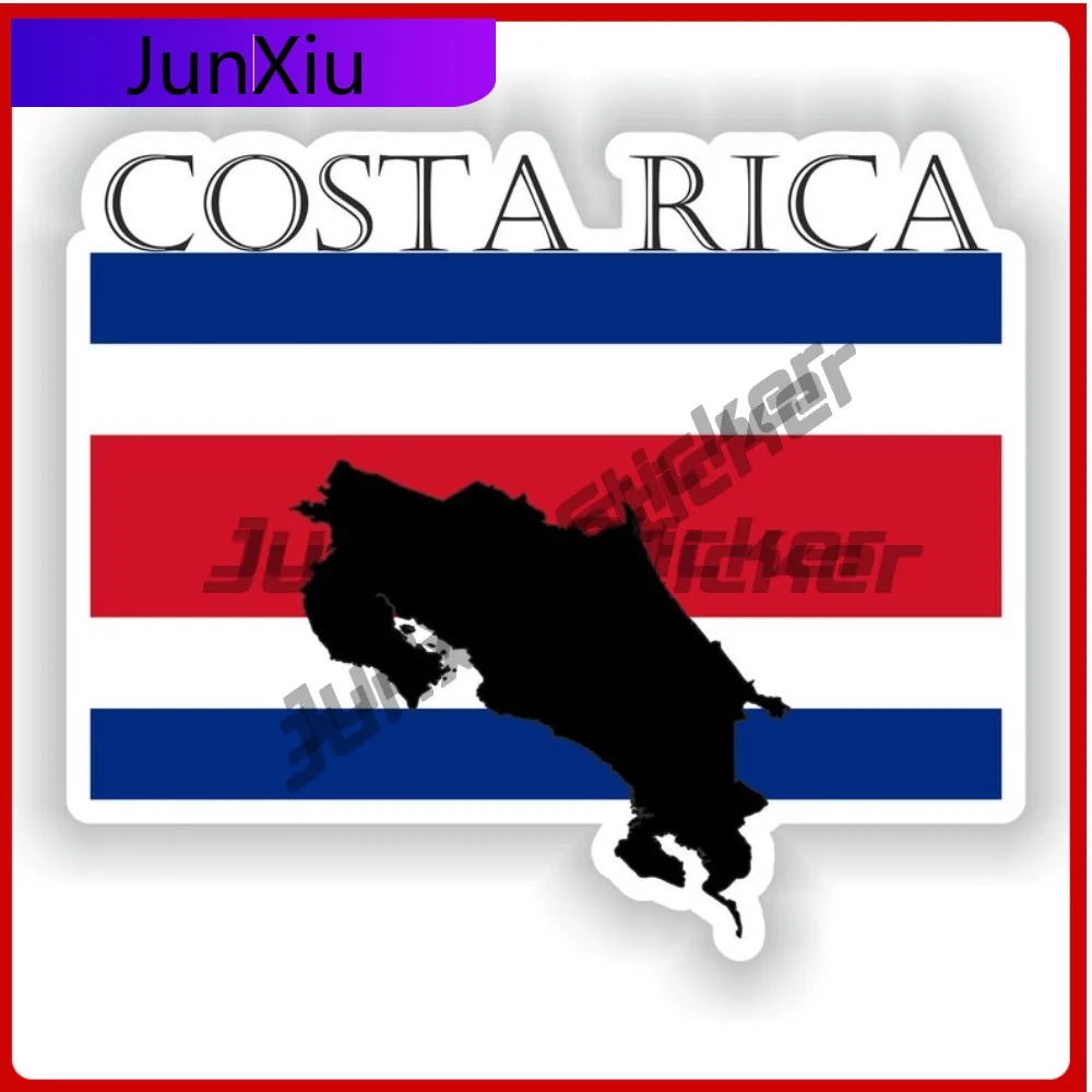 

Costa Rica Flag Map Shape Sticker Anti Scratch Waterproofing Exterior Mirror Wall Sticker Funny Car Decoration Stickers Camper