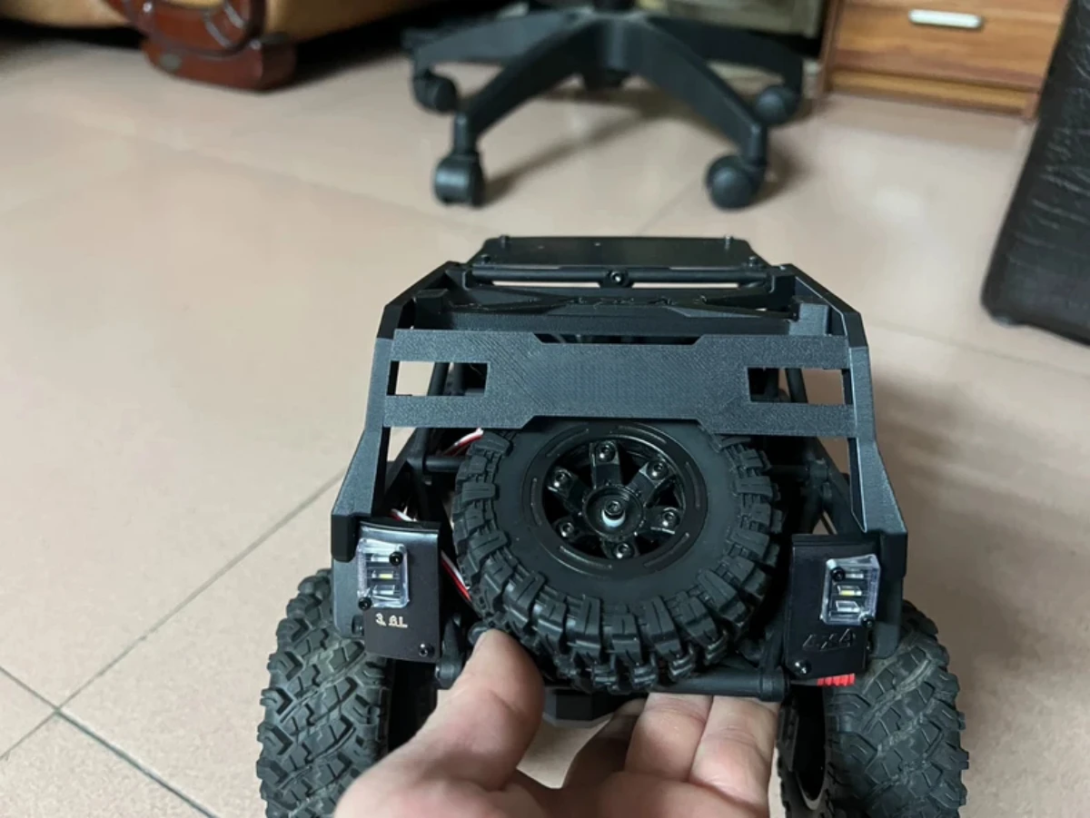 3D Print Rear Rack for MJX h12y 1:12 scale RC Rock Crawler Car Upgrade part