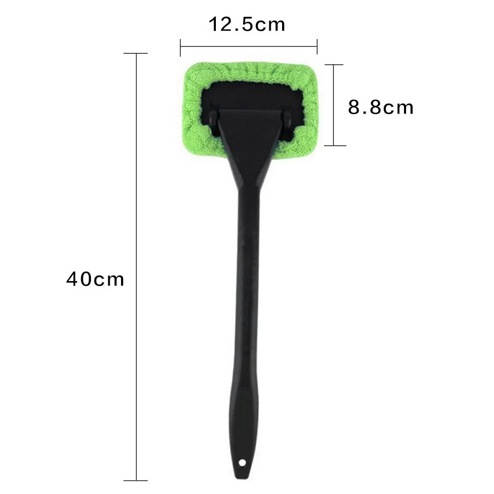 New Car Window Cleaner Brush Kit Windshield Cleaning Wash Tool Inside Interior Auto Glass Wiper With Long Handle Car Accessories