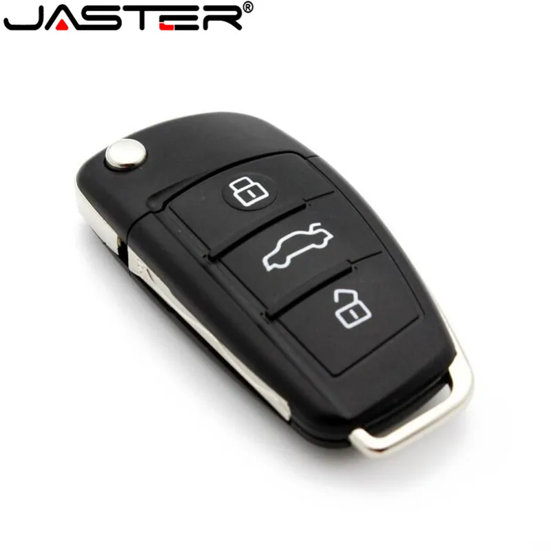 JASTER Car Keychain USB Flash Drive 64GB Black Pen Drives 32GB Plastic Memory Stick 16GB Volume Sales U Disk 8GB 4GB 128GB