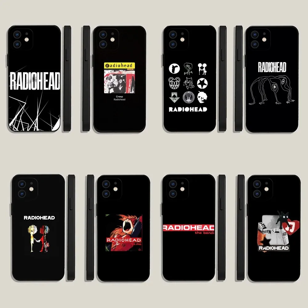 Rock Band R-Radiohead   Phone Case For iPhone 15,14,13,12,11,Plus,Pro Max,XS,X,XR,SE,Mini,8,7 Soft Silicone Black Cover