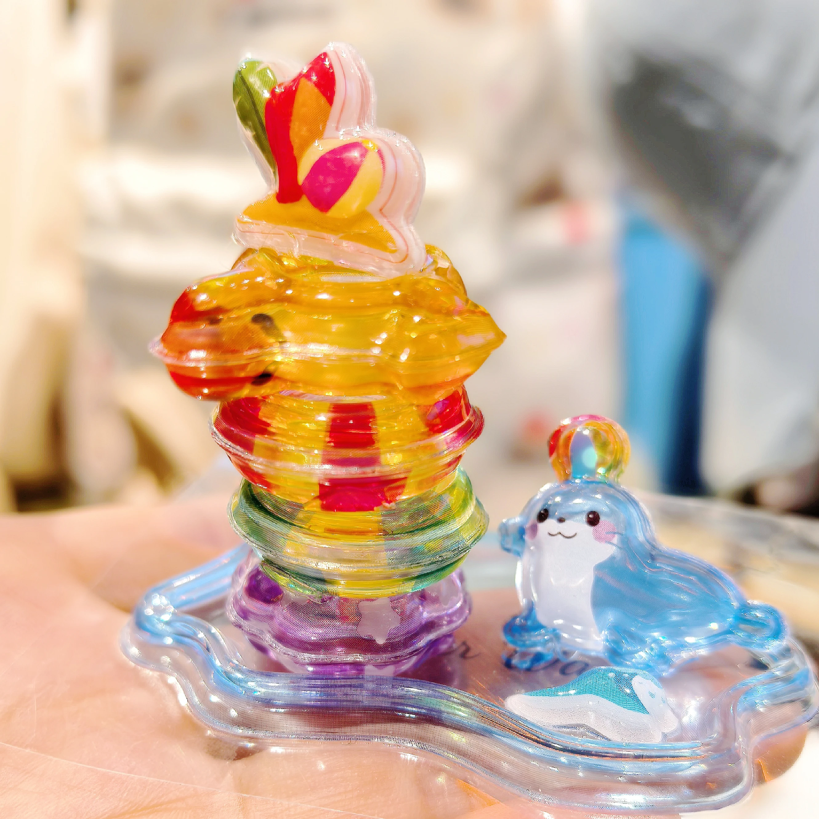 Cute 3D Crystal Stickers Fun Stacking Series Children's Toys Exchange Stickers Relief Stickers Office School Supplies Stationer