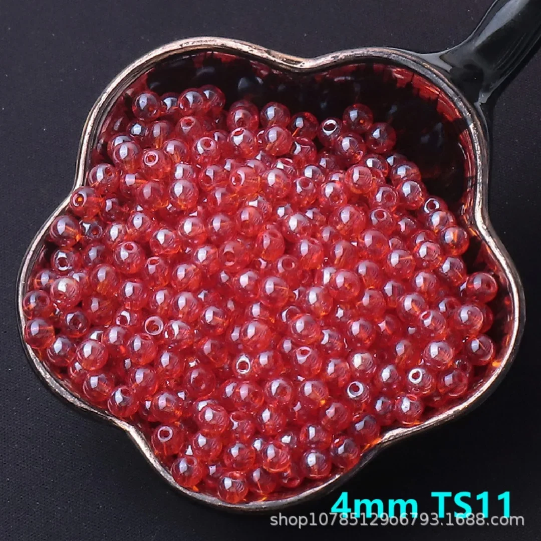 Perles de riz en verre brillant crème, taille uniforme de 4mm, ne se décolore pas, faites à la main, épingle à cheveux, perles en vrac, haute qualité