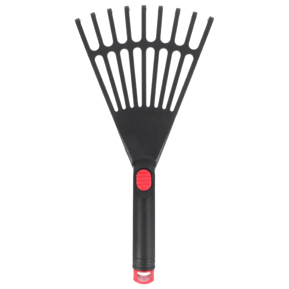 

Hand Garden Rake Durable Smooth Surface Comfortable Grip Strong Sturdy Leaf Removing Tool Flower Bed Yard Outdoor