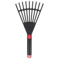 Garden Rake Small Leaf Grabber For Bed Grass With Handle Hand Tool Rakes Gardening Yard Work Outdoor Cleaning Garden Tools