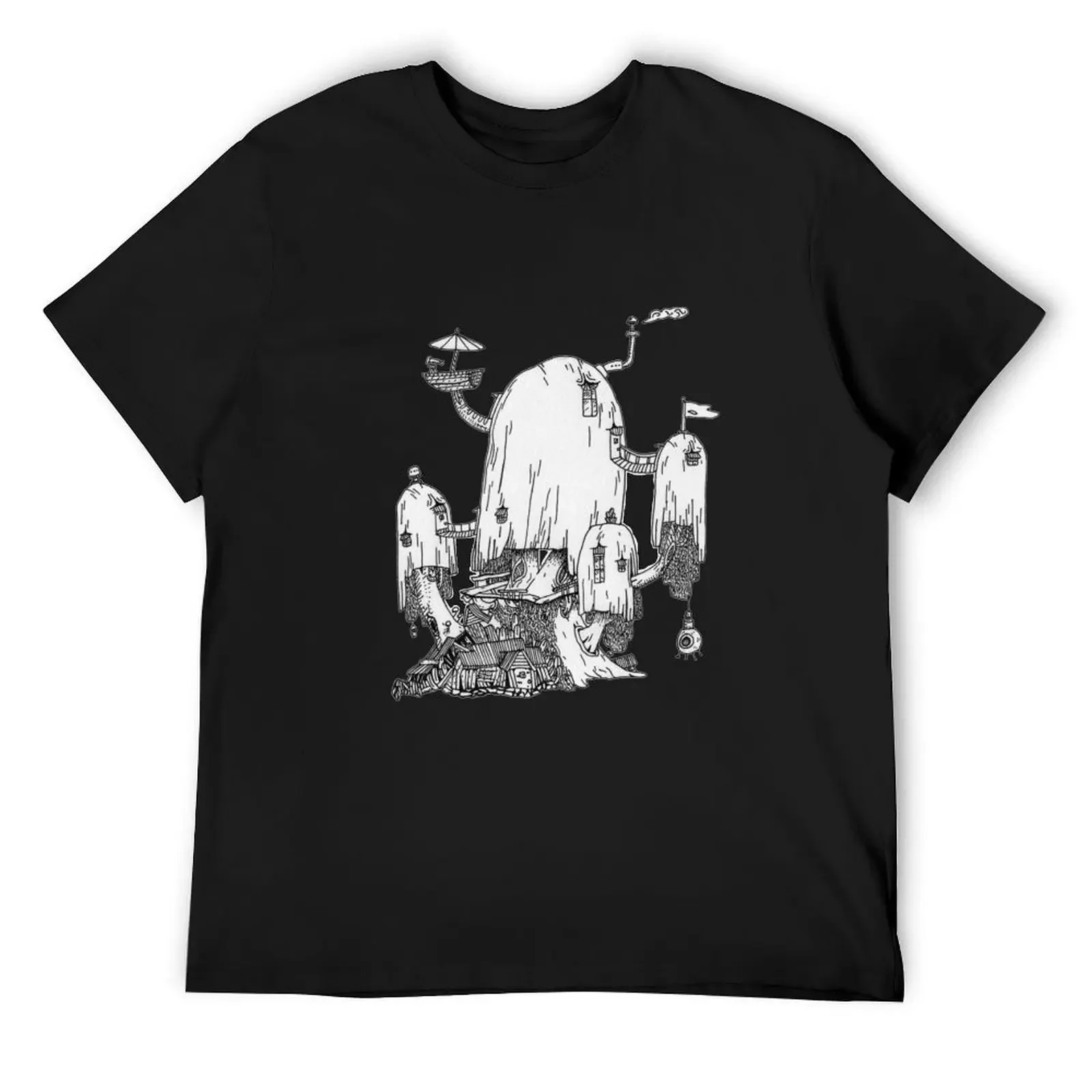 

Adventure Time Treehouse - нарисованная вручную футболка для мальчиков с животным принтом, одежда на день Святого Валентина, мужская мода
