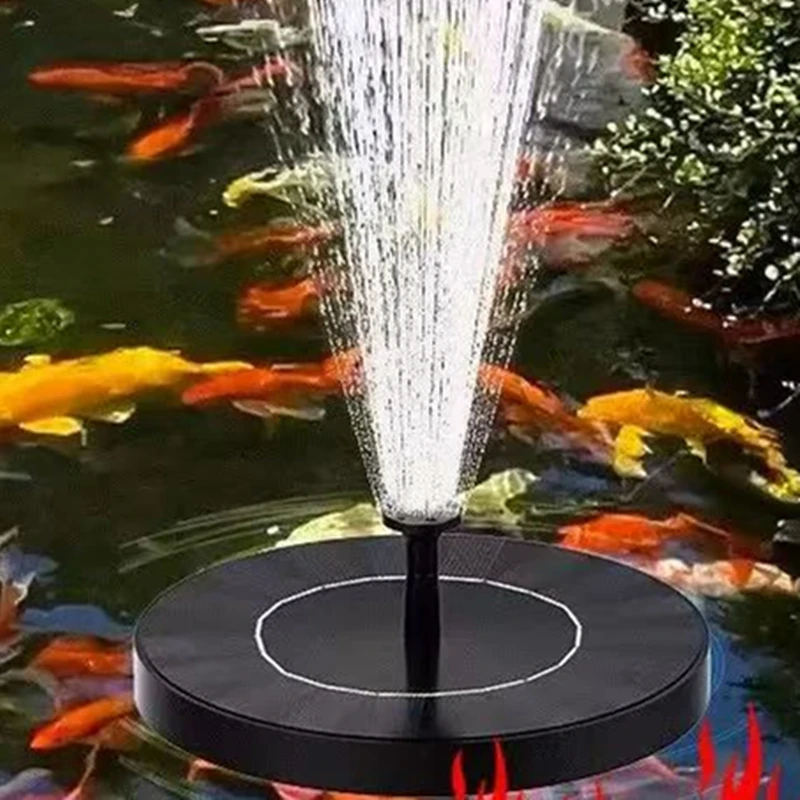 Waterfall Fountain Mini Solar Water Fountain Pool Pond Garden Decoration Outdoor Bird Bath Solar Powered Fountain Floating Water