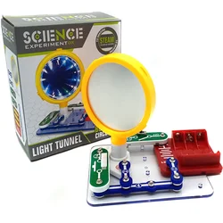 DIY Electronic Toys Science Experiment Kits Build A Colorful Space-time Tunnel Model Through Mirrors And Lights Kids Eductional