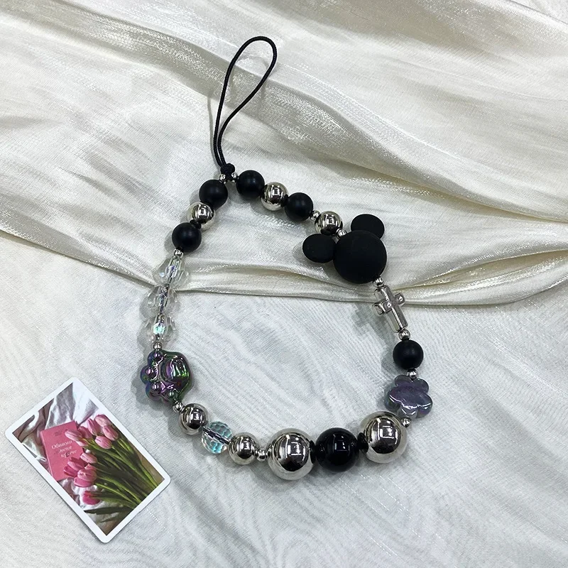 Disney 1pc Mickey Mouse Phone Chains, Personalized Phone Chains, Bag Charms, Mobile Phone Accessories, Decorations Gift for Frie