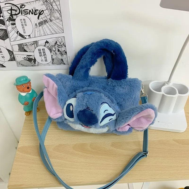 

Stitch 2026 New Handbag Fashionable High-quality Women's Crossbody Bag Cartoon Cute Multifunctional 3D Doll Phone Storage Bag