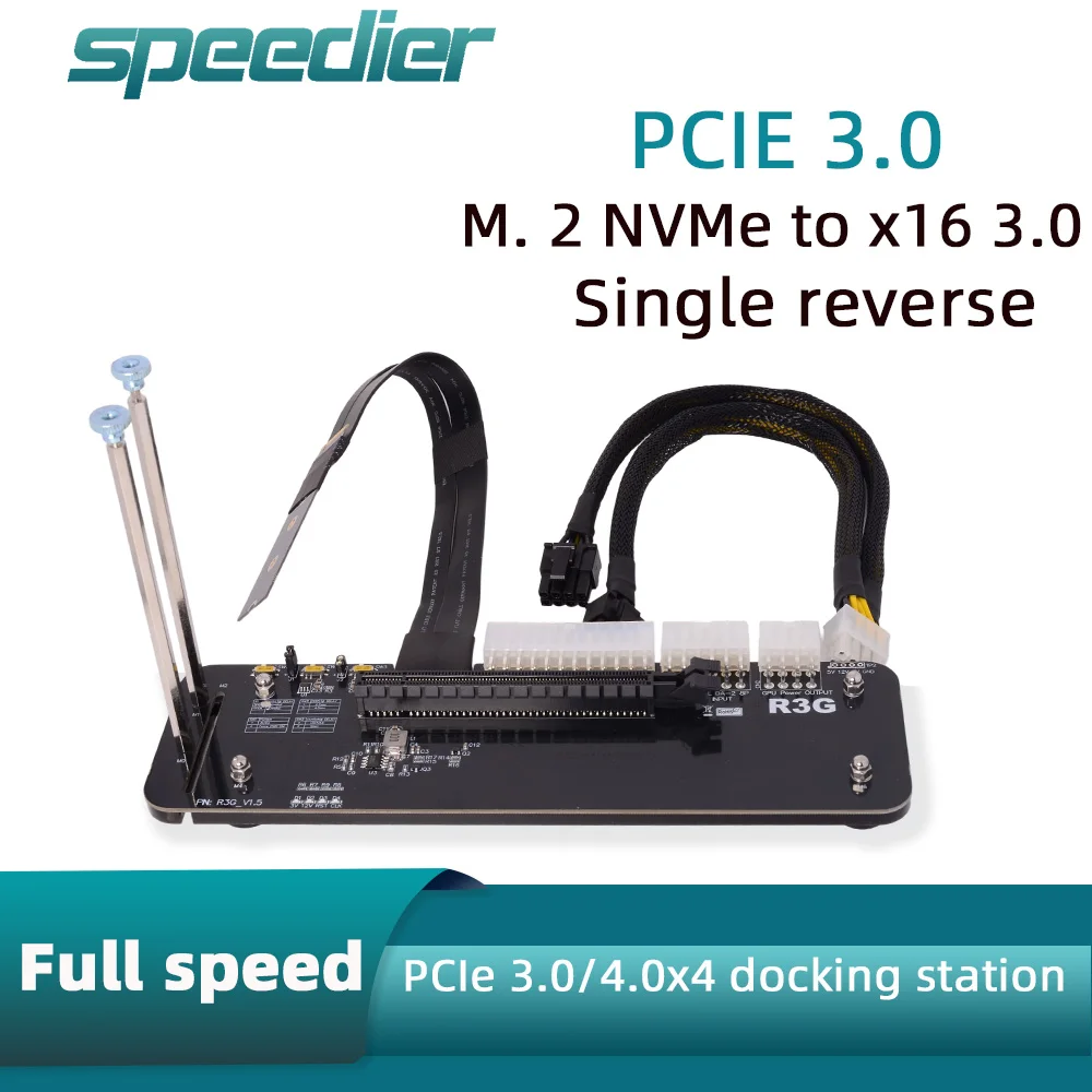 

Разъем M.2 NVMe PCIe 3.0/4.0 X16, адаптер eGPU, удлинительный кабель док-станции R3G для NUC ITX STX, поддержка ноутбука TX 500 Вт