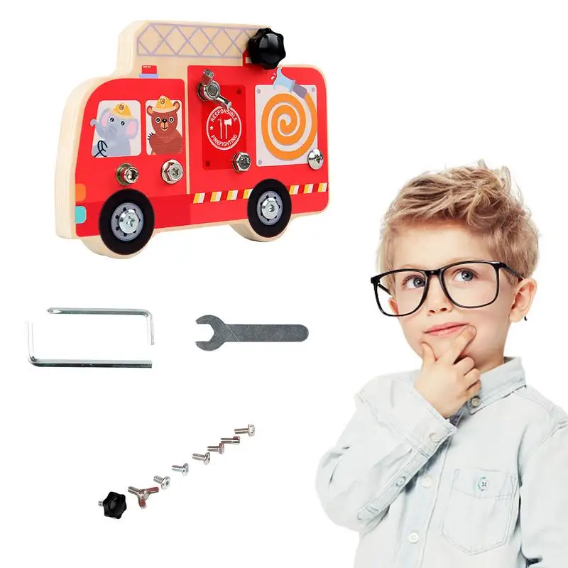 

Доска отвертка для мелкой моторики, винтовая доска, дошкольные игрушки, развивающая деревянная отвертка, ролевая доска, безопасная для