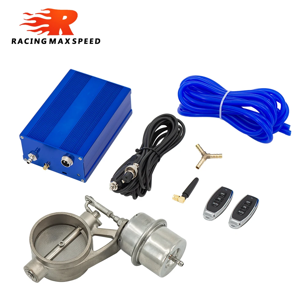 Universele 2 "/2.36"/2.5 "/2.75"/3 "inch Uitlaat Vacuümpomp Vacuümklep Control Unit Set Uitlaat Knipsel Klep Met Afstandsbediening