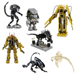 MOC Xenomorph Ripleys Powerloader from Aliened P-5000 Powered Work Loader Building Blocks Toys Mecha Machine Model for Kids