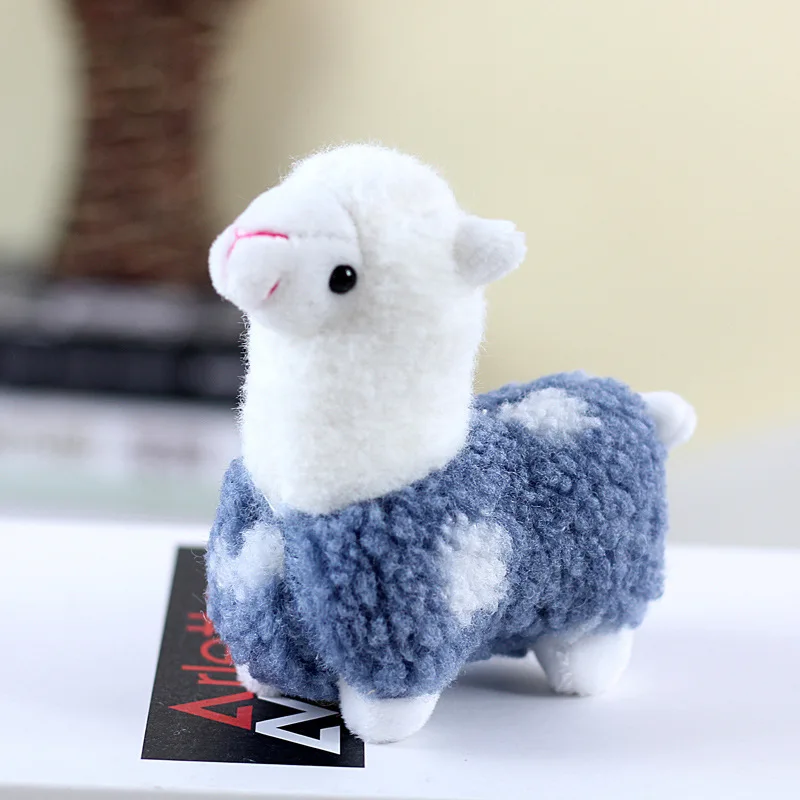 

1Pcs 12CM Cute Alpaca Plush Toy Keychain Stuffed Soft Kawaii Animal Doll Pendant Birthday Christmas Halloween Gifts for Girls