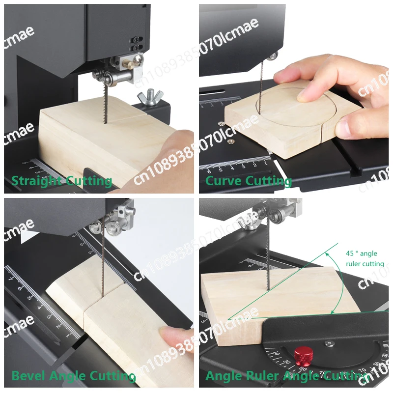 Band Saw Machine, Wire Saw Machine, Woodworking Jig Saw, Desktop Woodworking Sawing Machine, Small Household Cutting, 220V, 800W