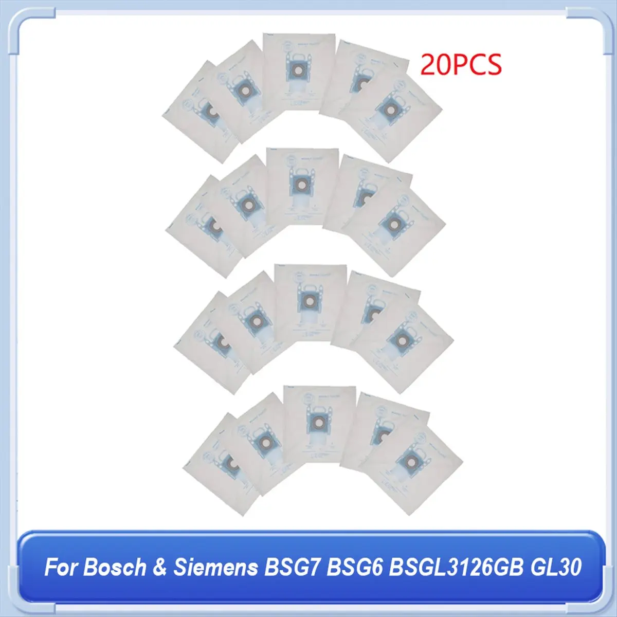 BRILLIANT Type G Dust Bag for & BSG7 BSG6 BSGL3126GB GL30 Vacuum Cleaners Pack of 20