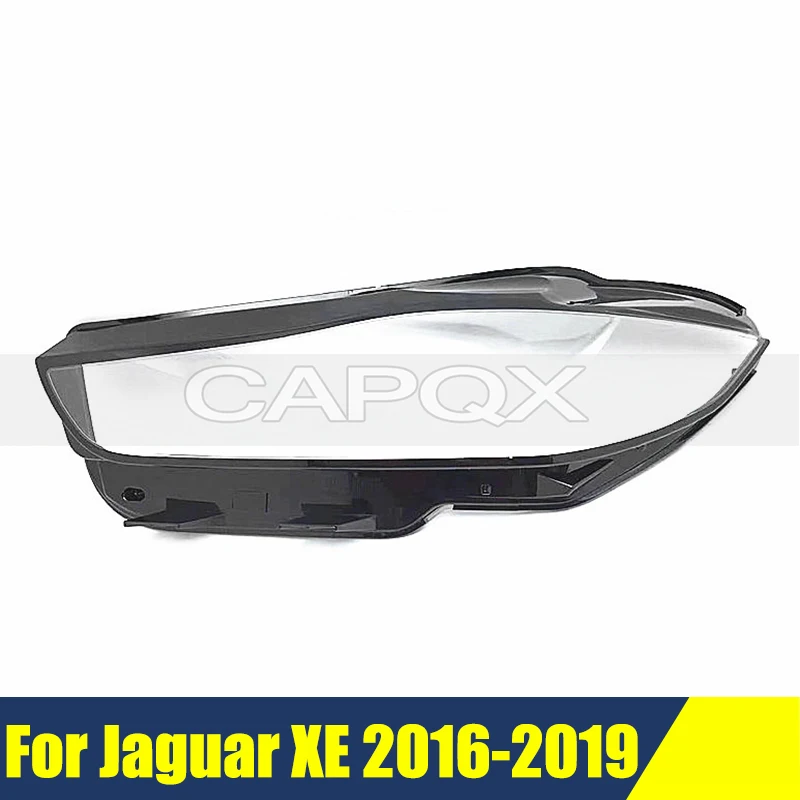 

Front Bumper Headlight Cover For Jaguar XE 2016-2019 Cover Shell Shade Head Lamp Glass Head Light Lens Caps